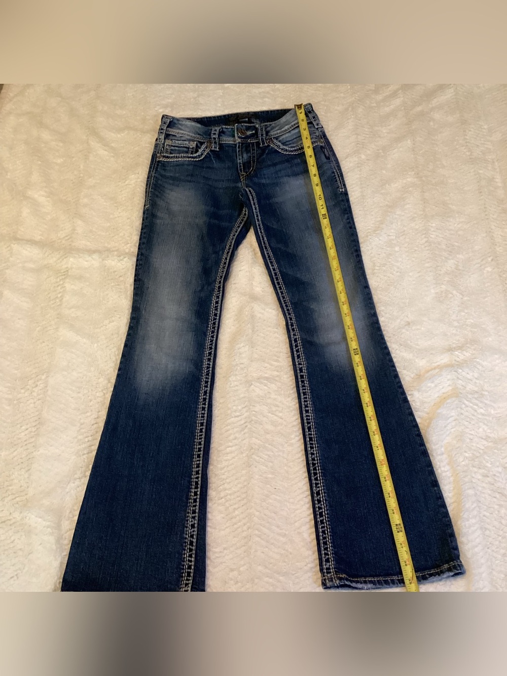 Women’s Silver Jeans Suki Western Cowgirl Rodeo Bootleg Sz 25/32